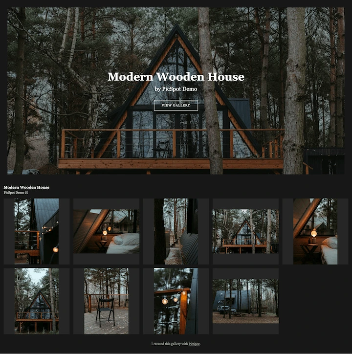 Modern Wooden House